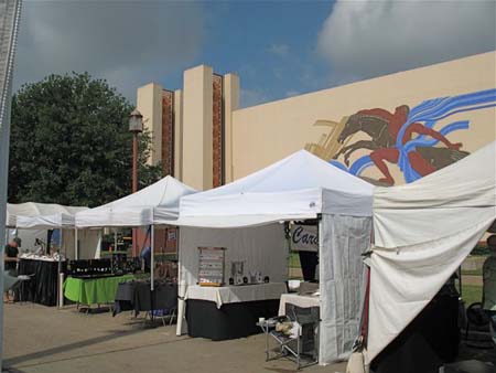 Art show booth